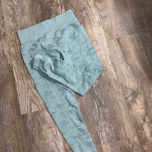 Gymshark camo light green leg Leggings